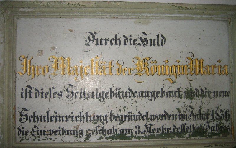 Gedenktafel von 1836