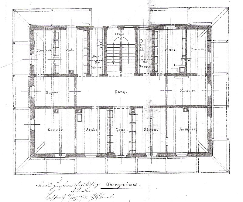 Grundriss des Obergeschosses